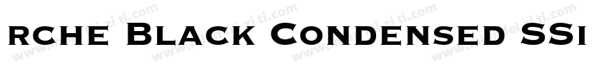 rche Black Condensed SSi Black Cond字体转换
